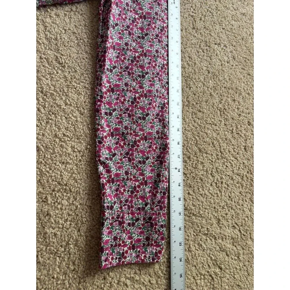 Liberty of London For J.Crew Perfect Button Up Shirt Pink Floral Multicolor 4